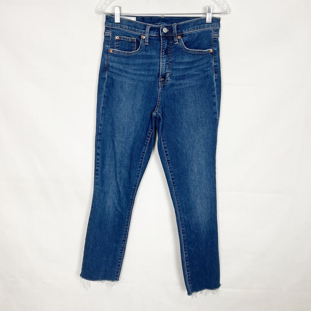 Gap Women's True Skinny High Rise Blue Jeans Size 28/6 Tall